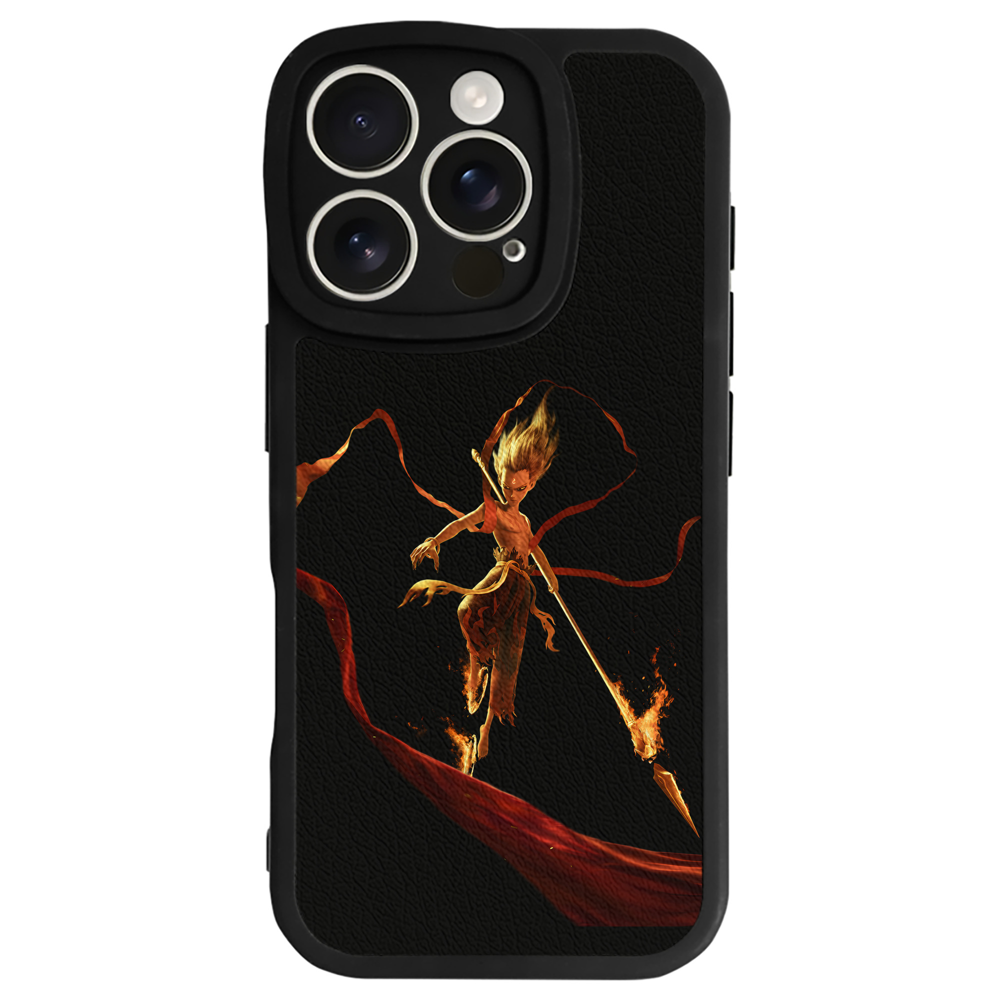 （画像用） Ne Zha 2 ナタ 魔童の大暴れ 【iPhone 16シリーズ対応】シリコンスマホケース（レザー調） 材質：シリコン
